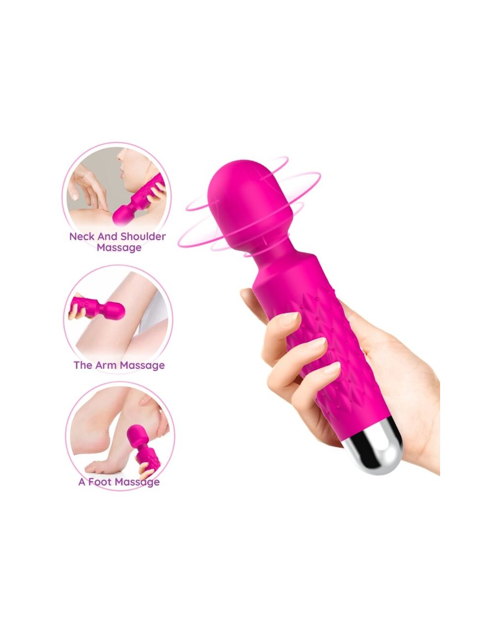 ARMONY - POSTMAN MASSAGER & VIBRATOR SUPER FLEXIBLER KOPF FUCHSIA