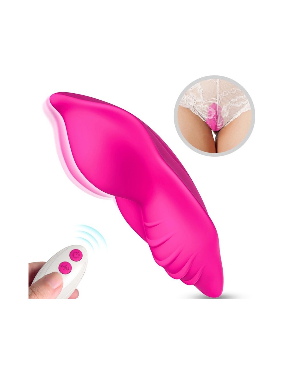 ARMONY - WHISPER TRAGBARES HÖSCHEN VIBRATOR MIT FERNBEDIENUNG FUCHSIA