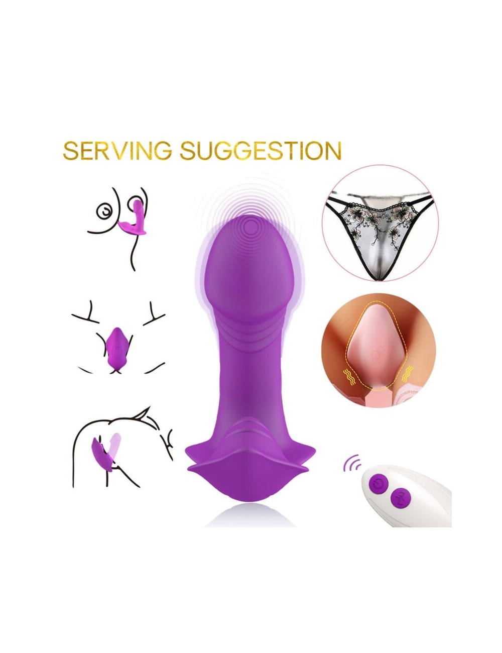 ARMONY - WHISTLE VIBRATOR INTRODUCIBLE FERNBEDIENUNG LILA