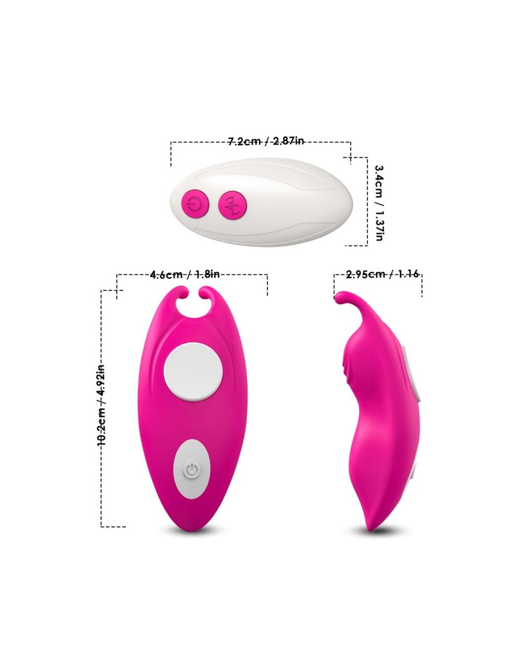 ARMONY - HONEYBEE TRAGBARES HÖSCHEN VIBRATOR G-SPOT FERNBEDIENUNG FUCHSIA