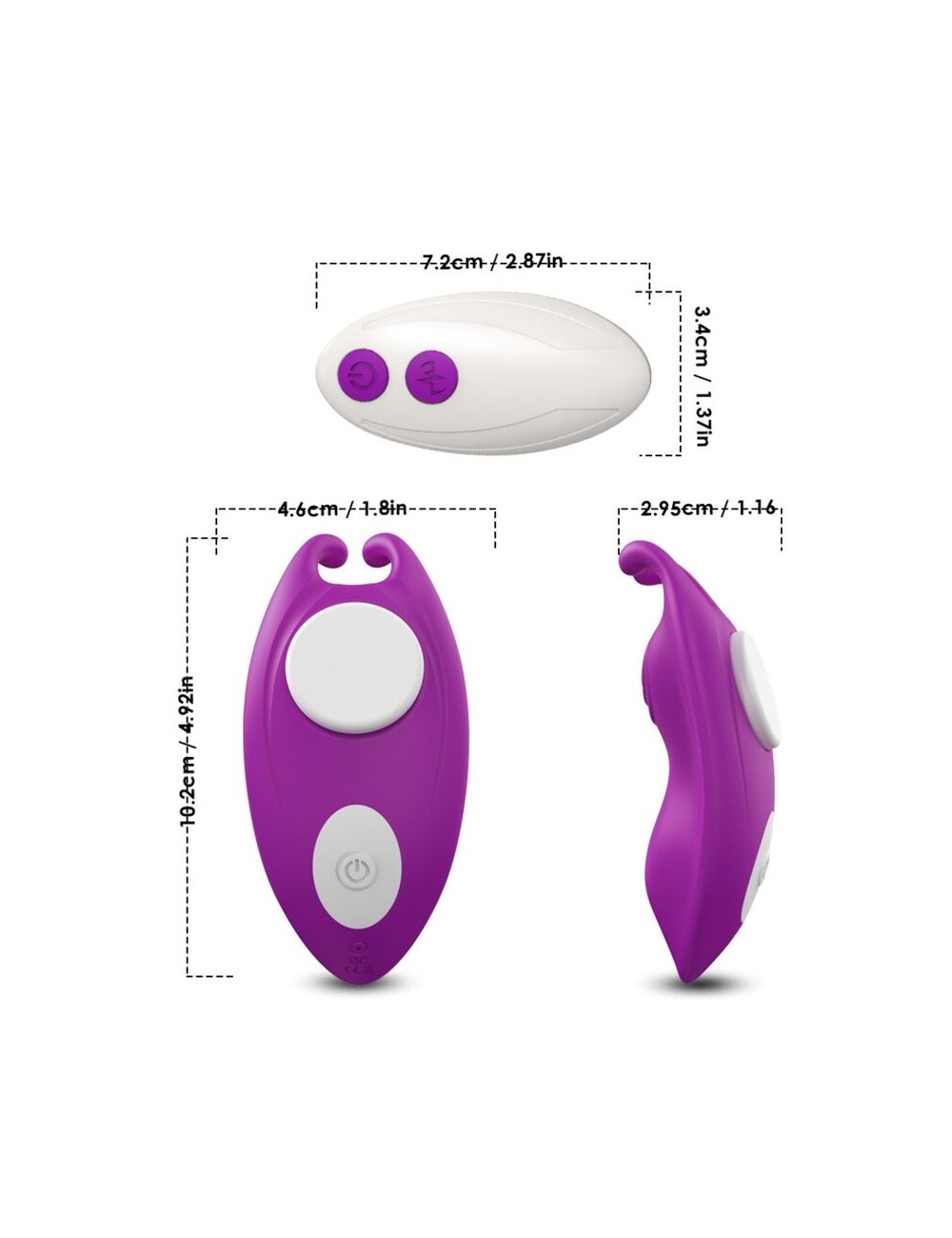ARMONY - HONEYBEE TRAGBARES HÖSCHEN VIBRATOR G-SPOT FERNBEDIENUNG LILA