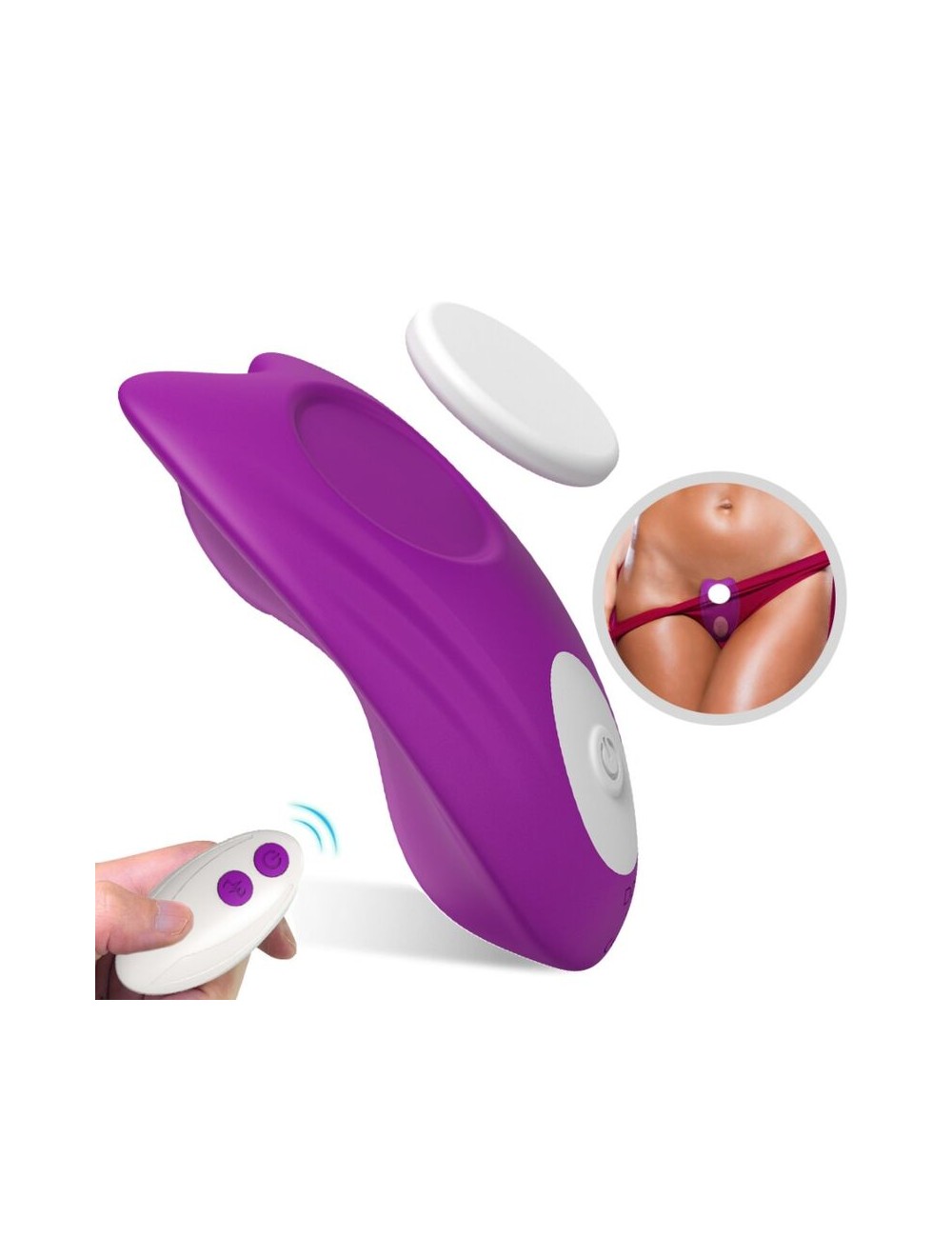 ARMONY - BUTTERFLY TRAGBARES HÖSCHEN VIBRATOR MIT FERNBEDIENUNG LILA