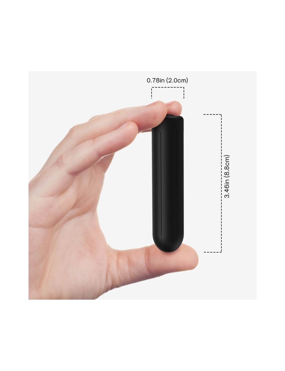 ARMONY - SPRENGKOPF-VIBRATOR-KUGEL SCHWARZ 2 CM x 8.8 CM