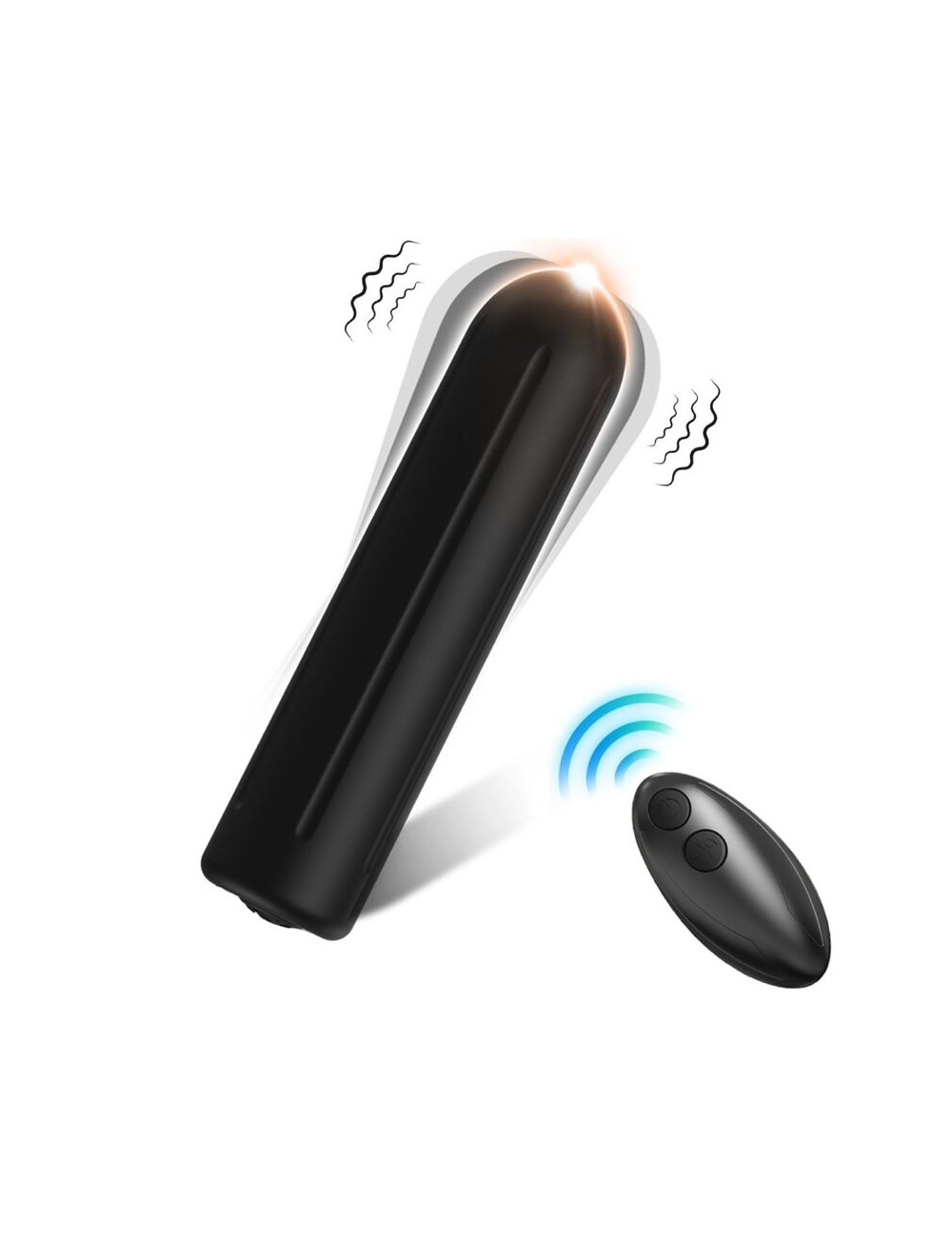 ARMONY - WARHEAD VIBRATOR BULLET FERNBEDIENUNG SCHWARZ 2 CM X 8.8 CM