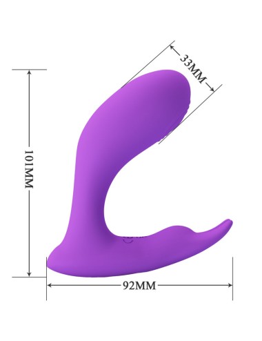 PRETTY LOVE - IDABELLE VIBRATION & PULSATION FERNBEDIENUNG VIOLETT