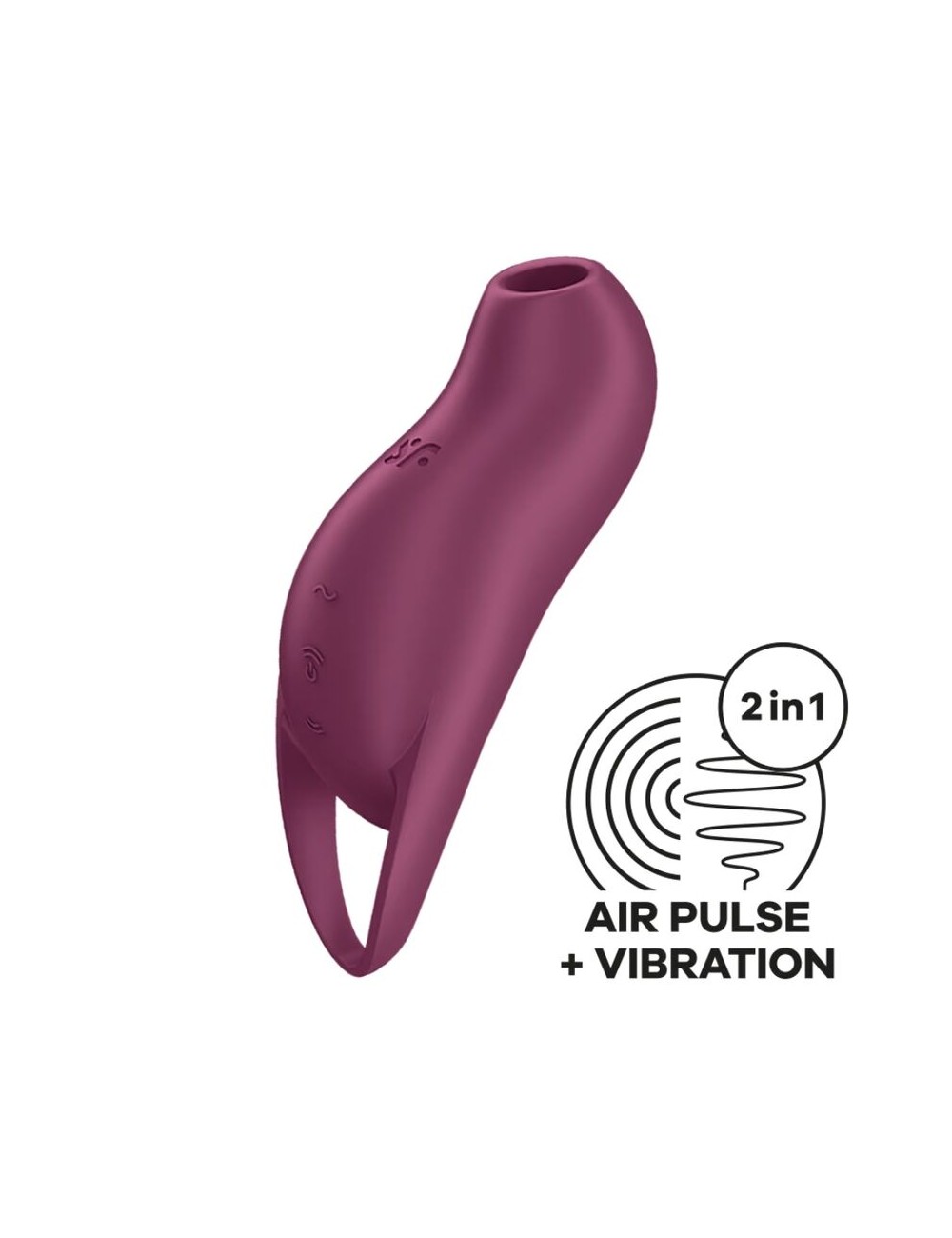 SATISFYER - POCKET PRO 1 KLITORIS-STIMULATOR GRANAT SATISFYER - POCKET PRO 1 KLITORIS-STIMULATOR GRANAT