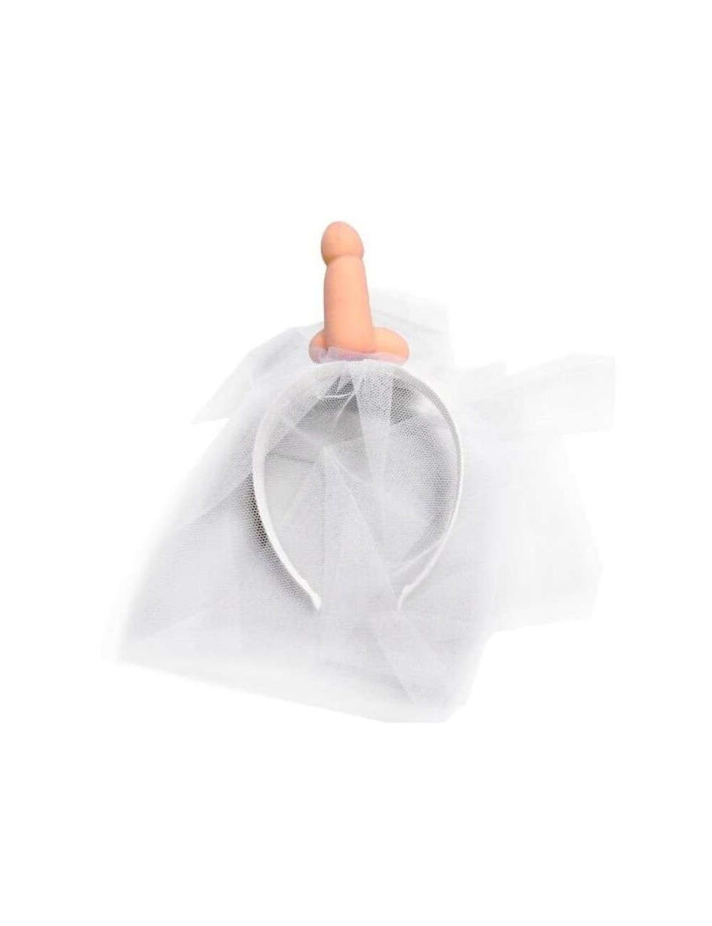 DIABLO PICANTE - WEISSER BRAUTSCHLEIER MIT PENIS DIABLO PICANTE - WEISSER BRAUTSCHLEIER MIT PENIS
