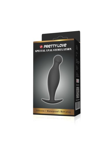 PRETTY LOVE - SILIKON ANALPLUG 11.7 CM SCHWARZ
