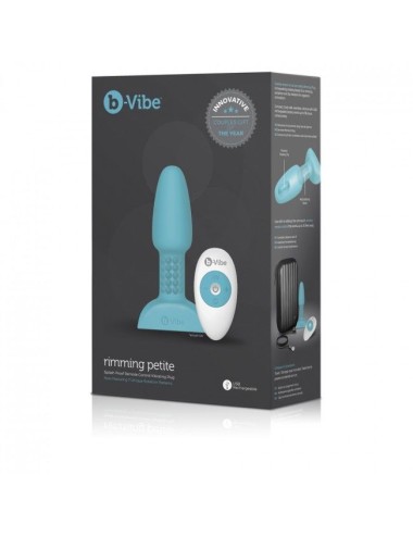 B-VIBE - RIMMING ANALPLUG MIT FERNBEDIENUNG, PETITE TEAL