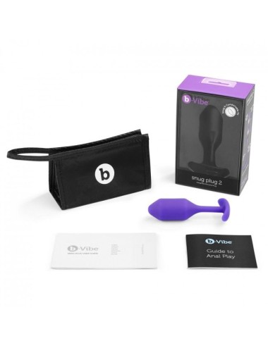 B-VIBE - SNUG ANAL PLUG 2 FLIEDER