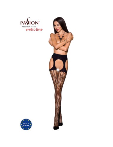 PASSION - TIOPEN 004 SCHWARZE STRUMPFHOSE 1/2 40 DEN
