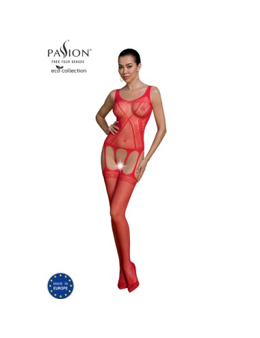 PASSION - ECO COLLECTION BODYSTOCKING ECO BS007 ROT