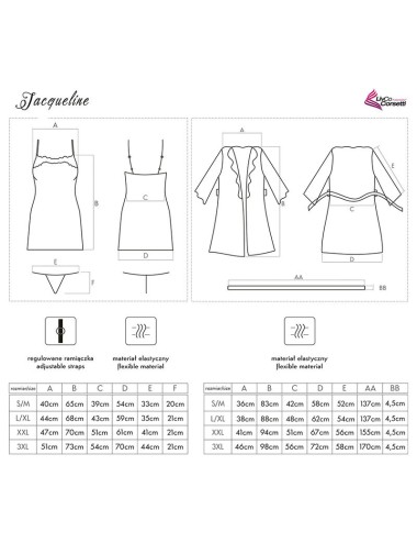 LIVCO CORSETTI FASHION - JACQUELINE LC 90249 KLEID + HEMD + HÖSCHE SCHWARZ S/M