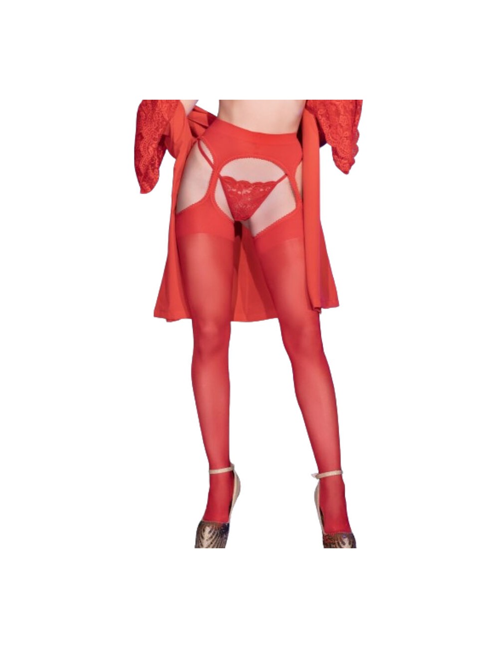 CHILIROSE - CR 4312 STRUMPFSTRÜMPFE ROT S/M CHILIROSE - CR 4312 STRUMPFSTRÜMPFE ROT S/M