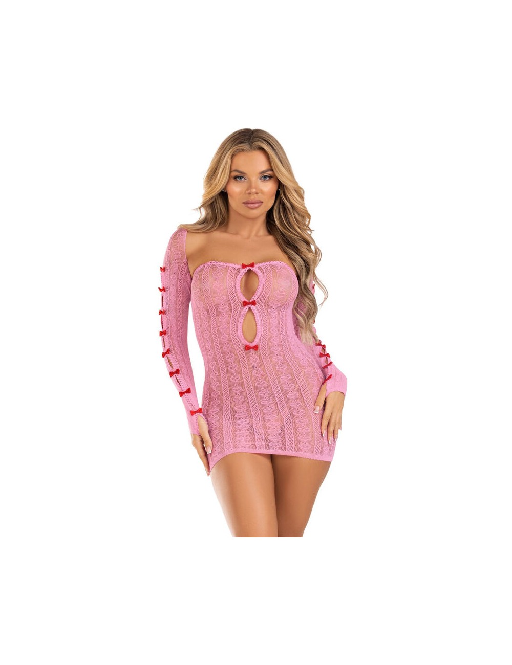 LEG AVENUE - KLEID HERZ & SCHLEIFEN ROSA EINHEITSGRÖSSE LEG AVENUE - KLEID HERZ & SCHLEIFEN ROSA EINHEITSGRÖSSE