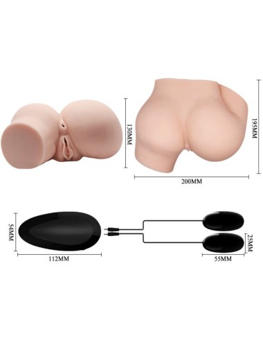 CRAZY BULL - HINTERN MIT REALISTISCHER VAGINA UND ANUS UND VIBRATION