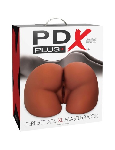 PDX PLUS - PERFECT ASS XL DOPPELTER EINGANGS-BRAUN-MASTURBATOR