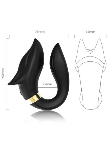 ARMONY - FOX VIBRATOR FÜR PAARE MIT FERNBEDIENUNG SCHWARZ