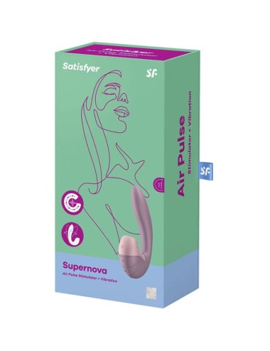 SATISFYER - SUPERNOVA LUFTPULSSTIMULATOR & VIBRATION ROSA