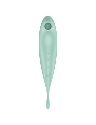 SATISFYER - TWIRLING PRO+ AIR PULSE STIMULATOR & VIBRATOR APP GRÜN