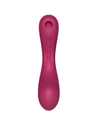 SATISFYER - CURVE TRINITY 1 AIR PULSE VIBRATION RED