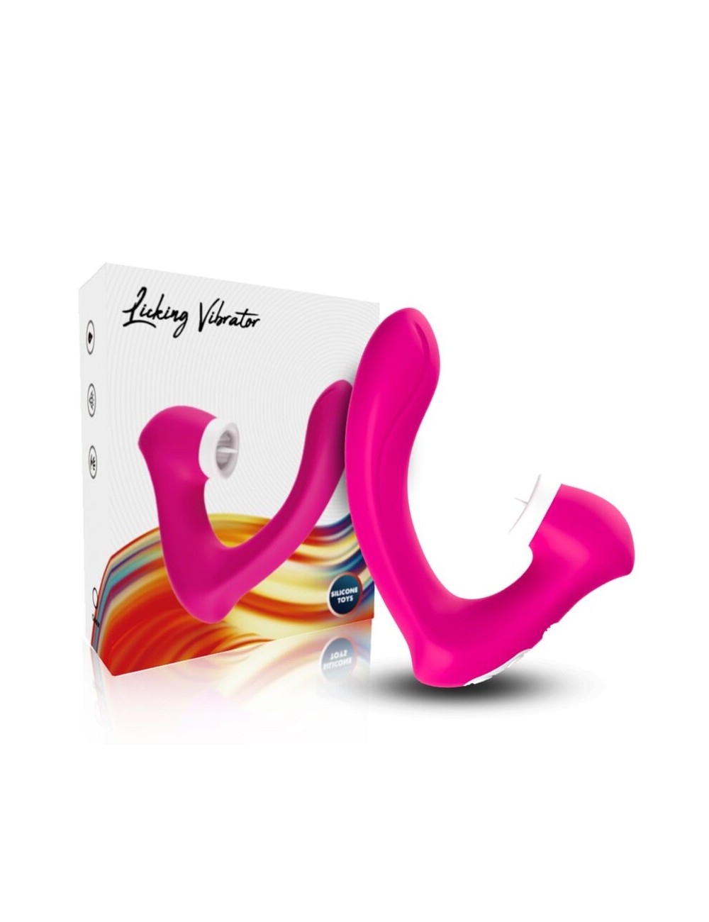 ARMONY - SECRETKISS LECKT VIBRIERENDEN CLIT UND VIBRATOR IN GEBOGENEM FUCHSIA
