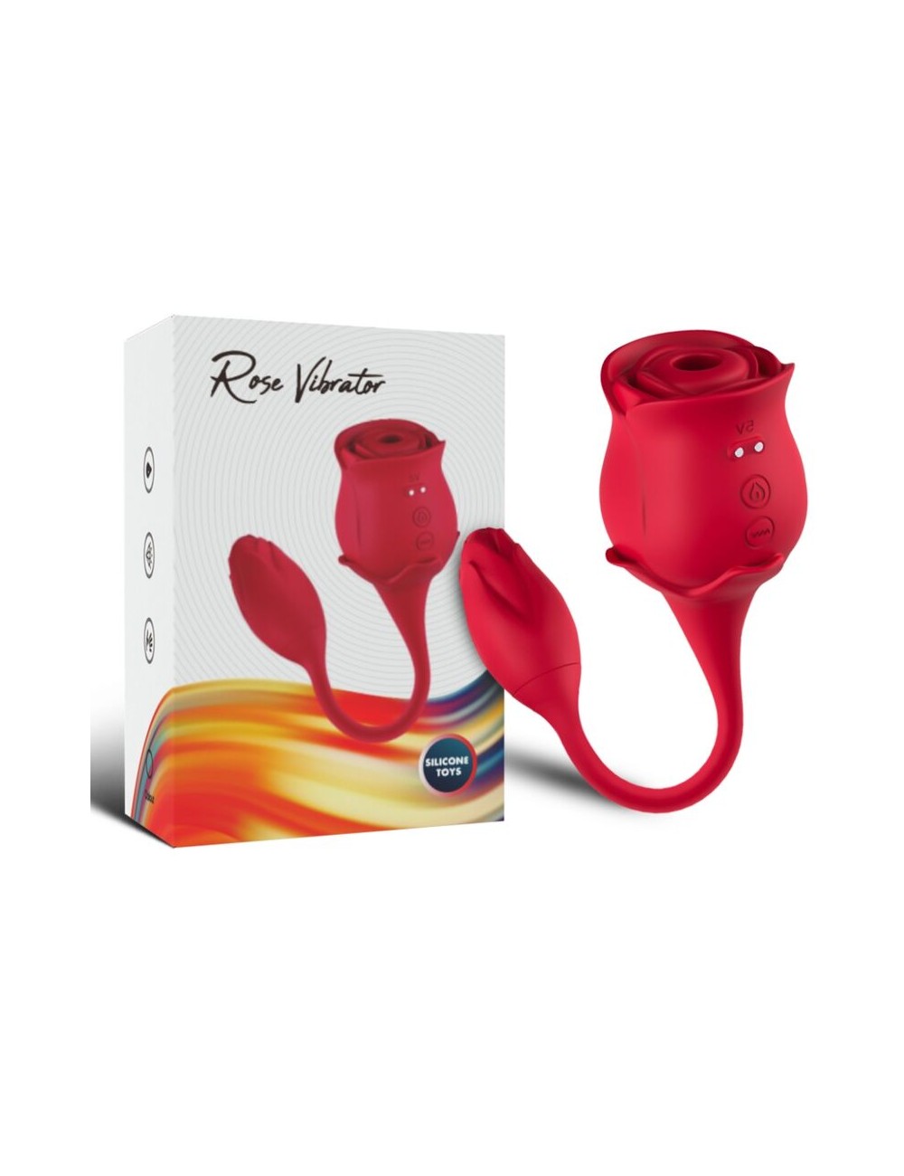 ARMONY - ROSA LECKENDE VIBRIERENDE KLITZITÄT & VIBRATOR ROT