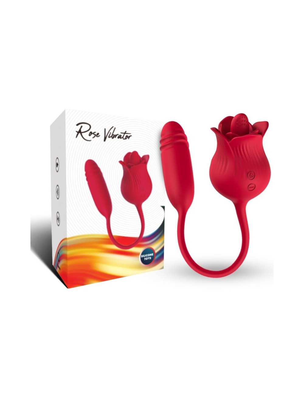 ARMONY - ROSELIP LECKT VIBRIERENDEN CLIT UND VIBRATOR ROT