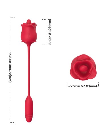 ARMONY - ROSA STIMULATOR & VIBRATOR COLA RED