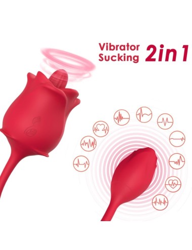 ARMONY - ROSA STIMULATOR & VIBRATOR COLA RED