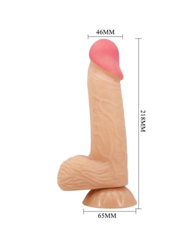 PRETTY LOVE - SLIDING SKIN SERIES REALISTISCHER DILDO MIT GLEITENDEM HAUT-SAUGNAP 20,6 CM