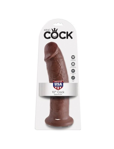 KING COCK - 10 DILDO BRAUN 25.4 CM