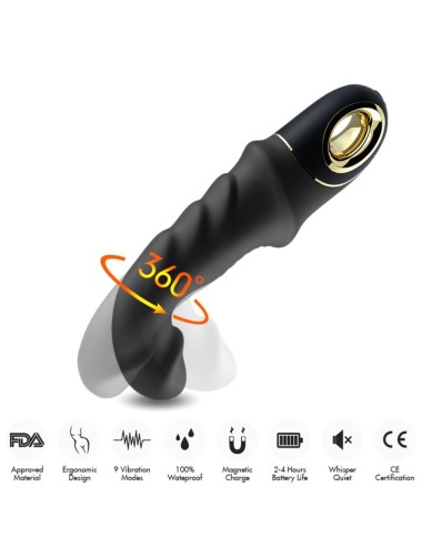 ARMONY - JOYBLADE DILDO VIBRATOR ROTATOR SCHWARZ
