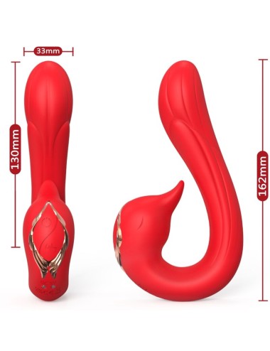 ARMONY - DELFIN VIBRATOR MULTIPOSITION & WÄRMEEFFEKT ROT