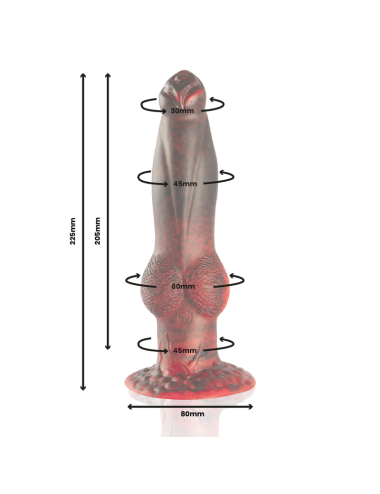 EPIC - PROMETHEUS DILDO TITAN IN FLAMES WIEDERAUFLADBARE FERNBEDIENUNG