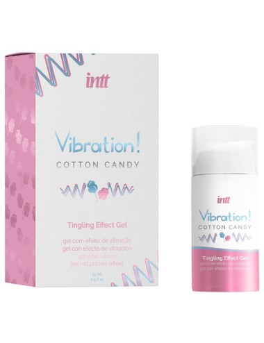 INTT - KRAFTVOLLES INTIMULATIONS-ZUCKERWATTE-FLÜSSIGE VIBRATOR-GEL 15 ML
