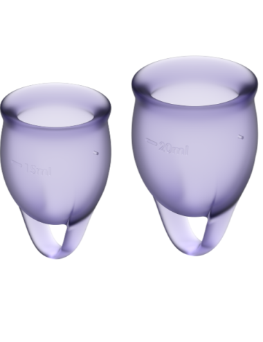 SATISFYER - FEEL CONFIDENT MENSTRUAL CUP LILA 15 + 20 ML