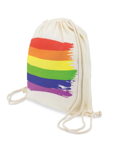 PRIDE - BAUMWOLL-RUCKSACK MIT LGBT-FLAGGE