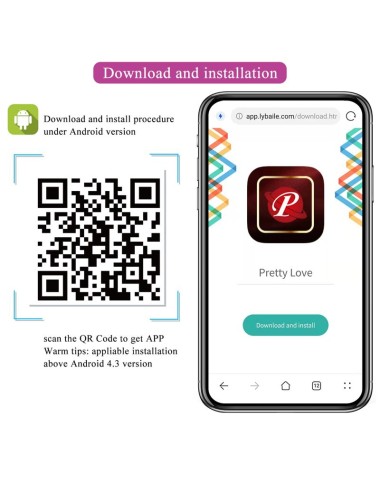 PRETTY LOVE - APP-GESTEUERTES ROSA FISHER-VIBRATIONS-EI