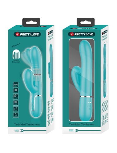 PRETTY LOVE - MULTIFUNKTIONS-G-SPOT-VIBRATOR AQUA GRÜN