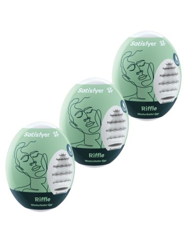 SATISFYER - 3 MASTURBATOR EIER RIFFLE
