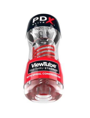 PDX ELITE - STROKER VIEWTUBE 2 SPIRALKOMPRESSION TRANSPARENT