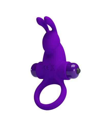 PRETTY LOVE - VIBRATORRING I KANINCHEN FÜR LILA PENIS