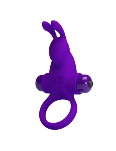 PRETTY LOVE - VIBRATORRING I KANINCHEN FÜR LILA PENIS