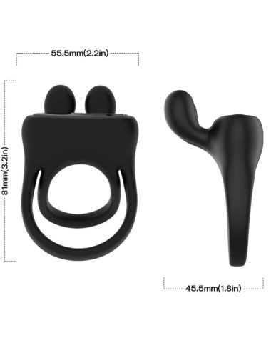 ARMONY - RINGVIBRATOR KANINCHEN SCHWARZ