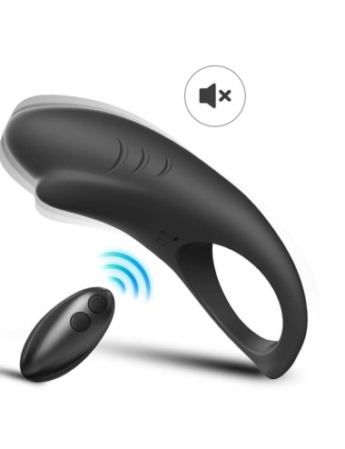 ARMONY - SHARK VIBRATORRING FÜR PAARE FERNBEDIENUNG SCHWARZ
