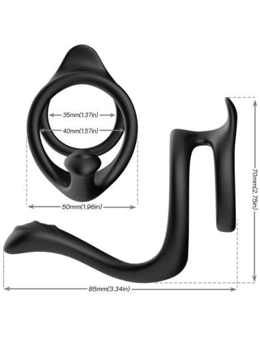 ARMONY - TAIL DOPPELTER ANALRING SCHWARZ