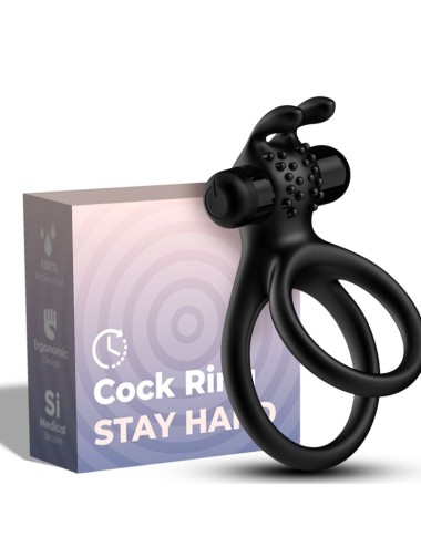 ARMONY - TRAVELLER DOPPEL-VIBRATORRING FÜR PAARE RABBIT SCHWARZ