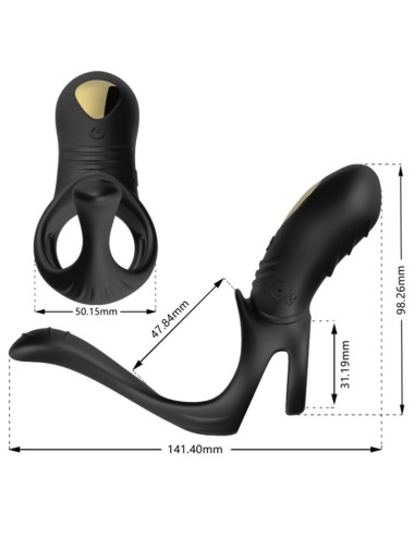 ARMONY - JOY JUMPER RINGVIBRATOR FÜR PAARE & ANALPLUG SCHWARZ