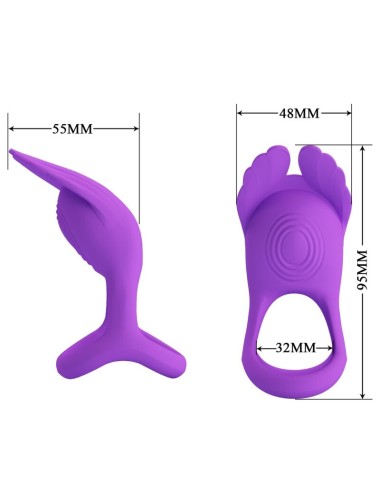PRETTY LOVE - VIBRANT PENIS RING 7 VIBRATIONEN LILA SILIKON